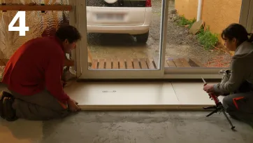 Mise en place des autres panneaux de la ligne