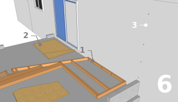 Assembler les ossatures du mur et les contreventements