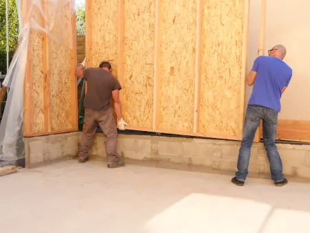 Montage du demi-mur M1 