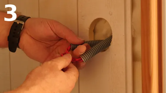 Mise en place de la lame