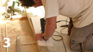 Suite de la coupe de l’encoche