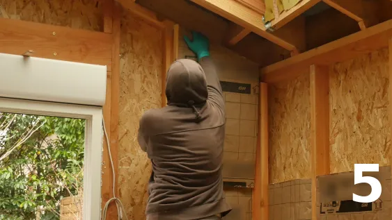 Mise en place des isolants