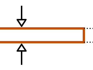Vérification d'une lisse haute à la compression transversale