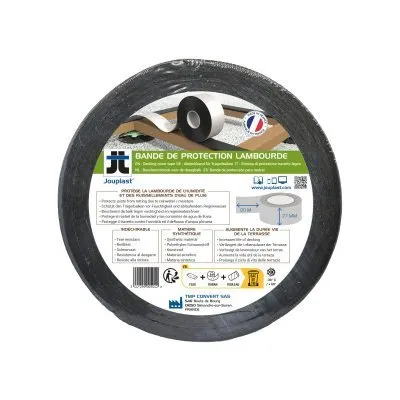 Bande d'étanchéité SUR lambourde - largeur 77 mm - longueur 20 m - Réf. IH080BDPLC200000