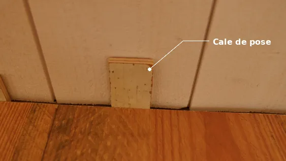Etape 1&nbsp;: Pose des cales de pose