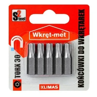 Embout T30 - 25mm - CDT : blister de 5 pièces - Réf. TX-30S2