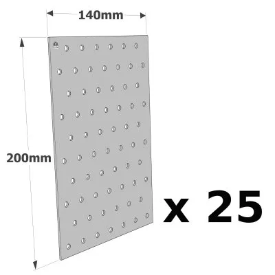 Plaques Perforées - Réf. NP20/140/200_25