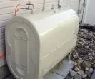 Cuve à fioul à l’extérieur de la maison