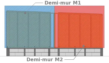 Planning de montage du mur de la façade Sud
