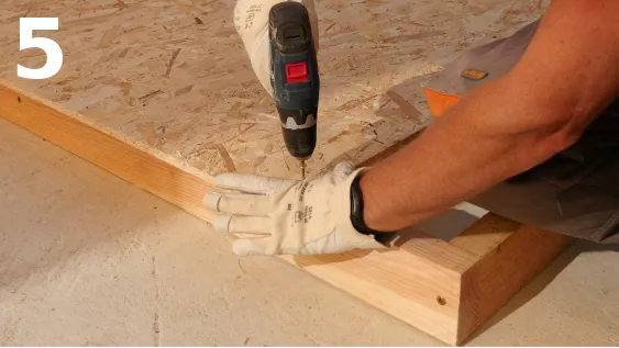 Fixation avec des vis