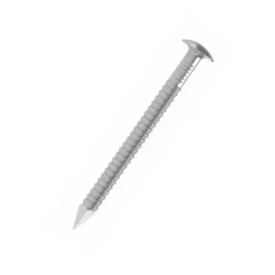 Pointe annelée tête bombée - Inox A4 D=2.6mm, L=60mm, BTE250 - ARA42.5X60 - Réf. 74226