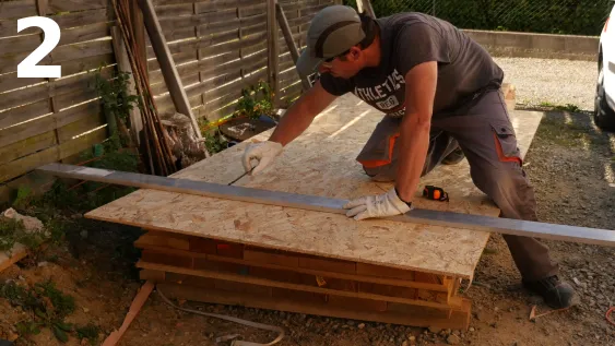 Traçage des traits de coupe