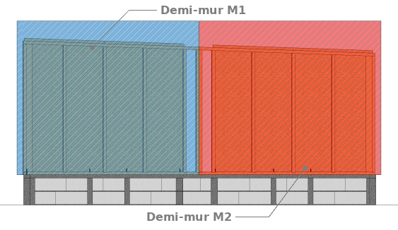 Planning de montage du mur de la façade Sud