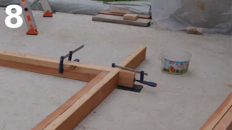 Mise en place de l’ossature horizontale