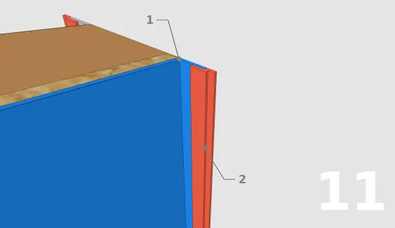 Scotcher le pare-pluie au mur