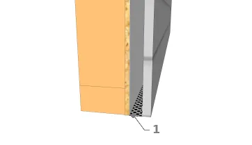 Grille anti-rongeur + lame d’air