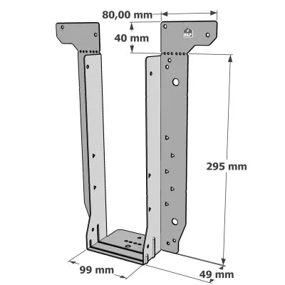 Etrier pour poutres en I - Réf. EWH300/47