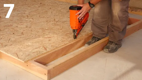 Renforcement de la fixation des panneaux avec des clous 