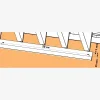 Écartement entre les chéneaux Blanc RAL 9010 et le mécanisme SUNDIY, et espacement de fixation minimal