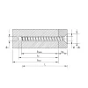 Vis HECO MULTI-MONTI-plus F - tête fraisée - D6 x L120 - Réf. 48505