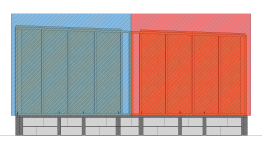 Planning de montage du mur de la façade Sud