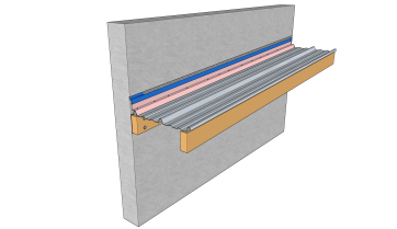 Technique de raccordement d’une toiture sur un mur plein