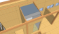 Maisonnette Ariane : composant du plafond